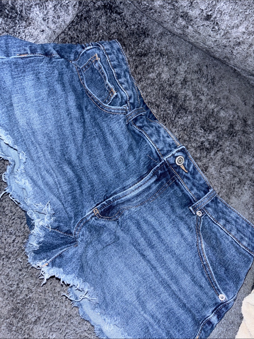 Women’s Blue Denim Cutoff Jean Shorts